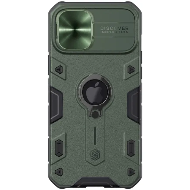 NILLKIN for iPhone 13 Pro Max Case for iPhone 13 Mini Case with Ring stand Case Camera Protection Slide cover|Phone Case & Covers|