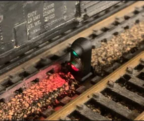 O Gauge Integrated Dwarf Block Signal Kit using Lamplighter® DFL