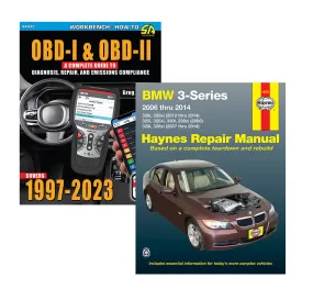 OBD-I & OBD-II Guide to Emissions Compliance & BMW 3-Series 2006 thru 2014 Haynes Repair Manual (2 Book Set)