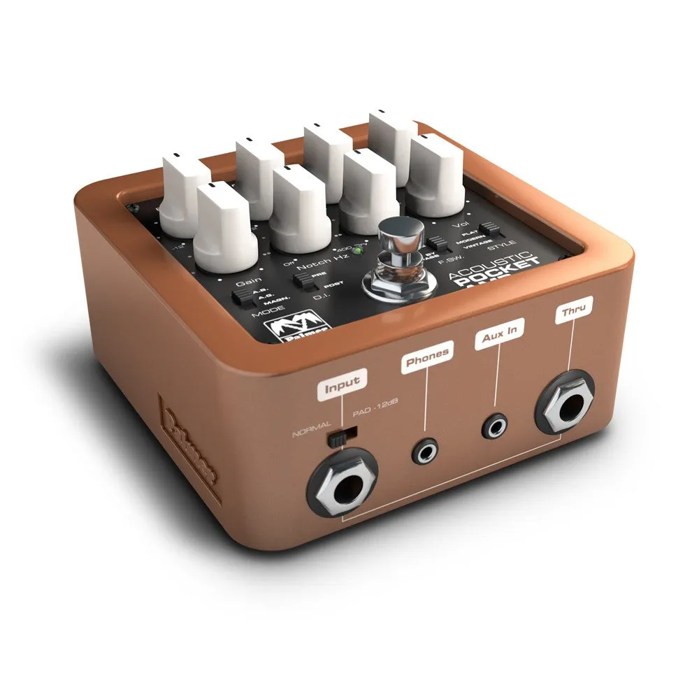 Palmer PAL-PEPAMPACOUSTIC MI Pocket Amp Acoustic Portable Preamp For Acoustic String Instruments