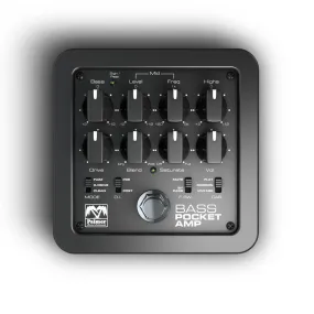 Palmer PAL-PEPAMPBASS  Pocket Amp Bass w/ Multi-Purpose Effects Pedal And Preamp
