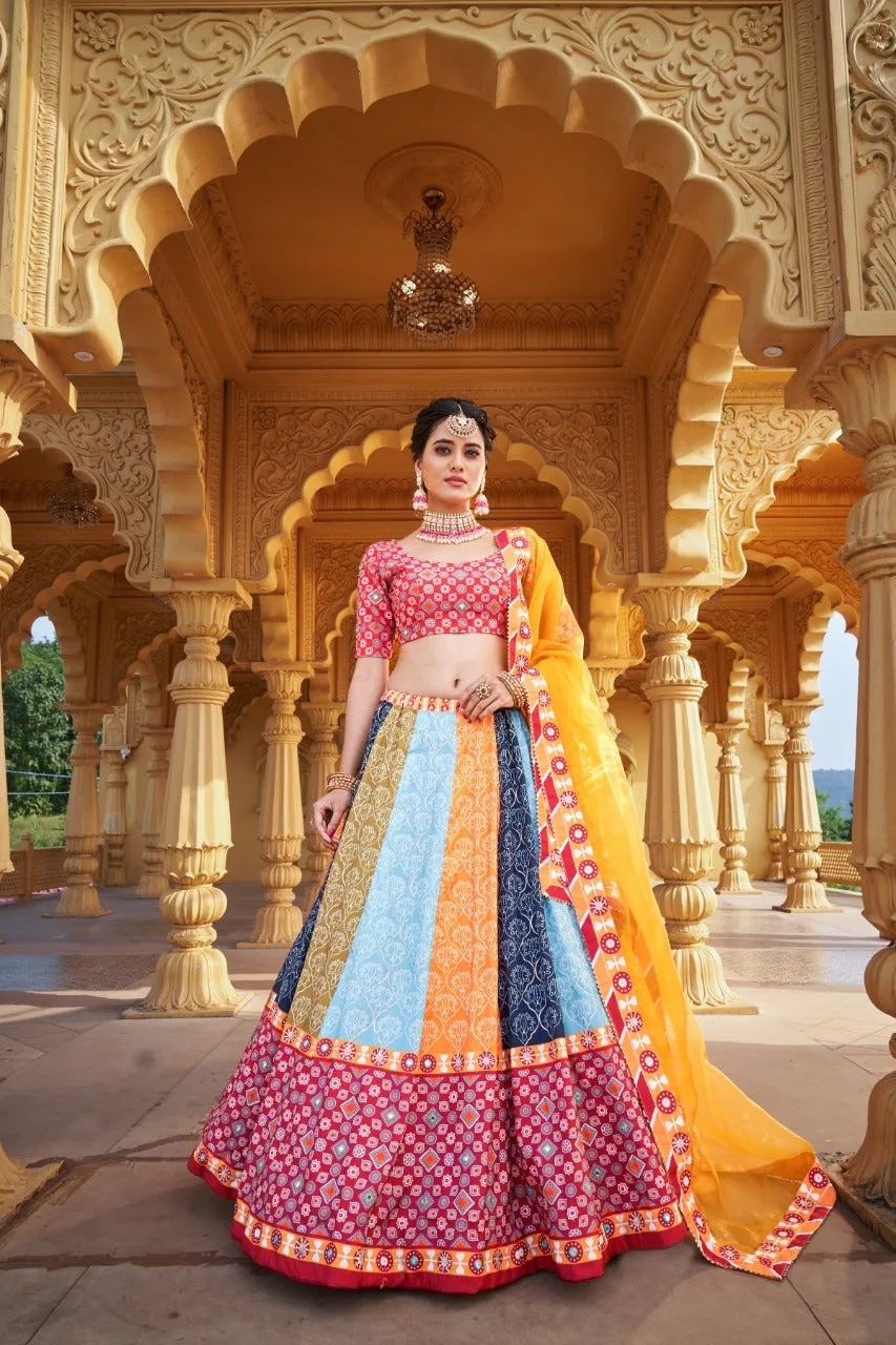 PARTHEE DESIGNER VAISHALI SILK PRINTED LEHENGA CHOLI
