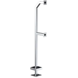 PEDESTAL PRO  22PE2-EBMU-01-304 72" Dual Height Stainless Pedestal - Single Channel
