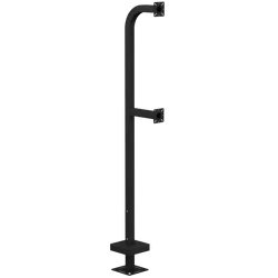 PEDESTAL PRO 22PE2-EBMU-02-CRS 78" Dual height Steel Pedestal - Single Channel