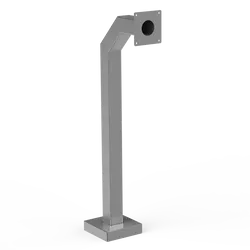 PEDESTAL PRO 42-3-12-SS 42" Heavy Duty Stainless Gooseneck Pedestal