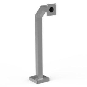 PEDESTAL PRO 42-3-12-SS 42" Heavy Duty Stainless Gooseneck Pedestal