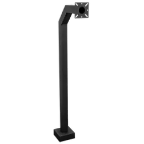 PEDESTAL PRO 42-9C-ALUM-BLK 42" Aluminum Gooseneck Pedestal