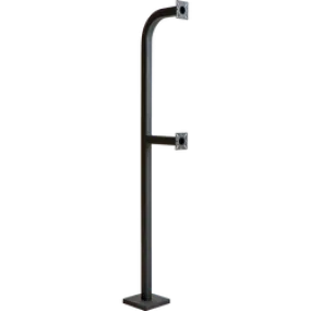 PEDESTAL PRO 72-9C-DSP 72" Dual height Steel Pedestal - Single Channel