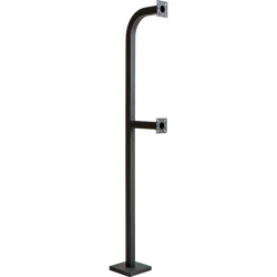 PEDESTAL PRO 72-9C-DSP 72" Dual height Steel Pedestal - Single Channel