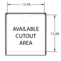 PEDESTAL PRO MC-PC-14-E-BLK 14" Square Polycarbonate Housing