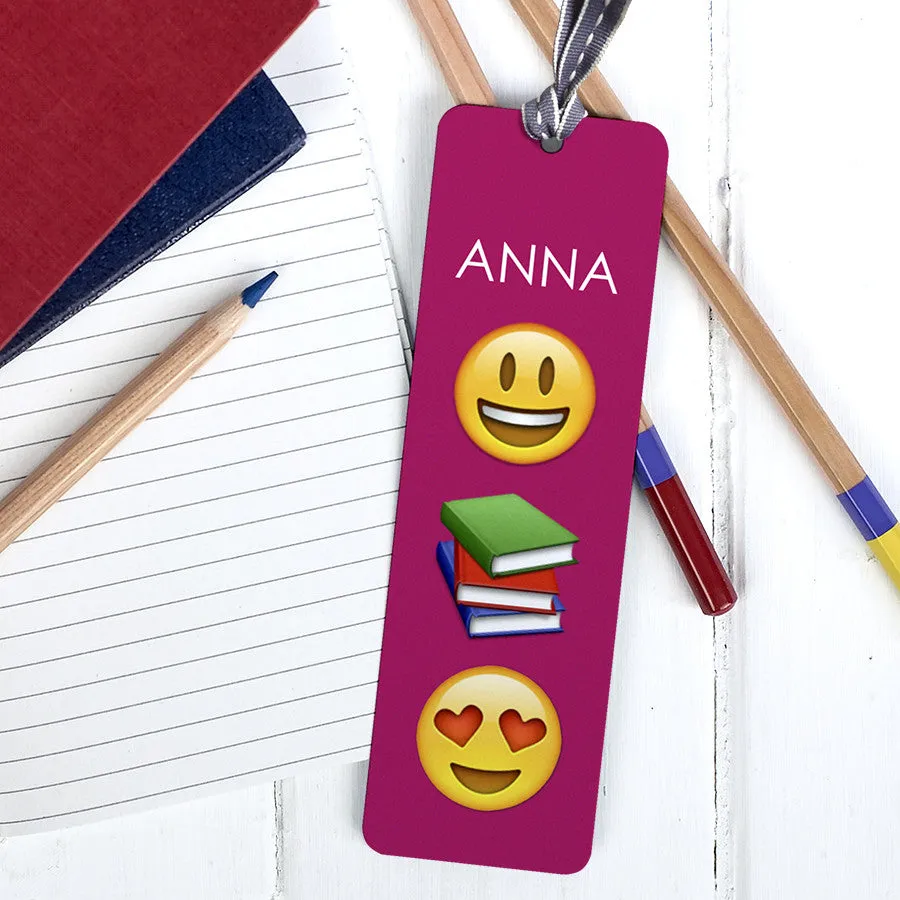 Personalised Emoji Metal Bookmark