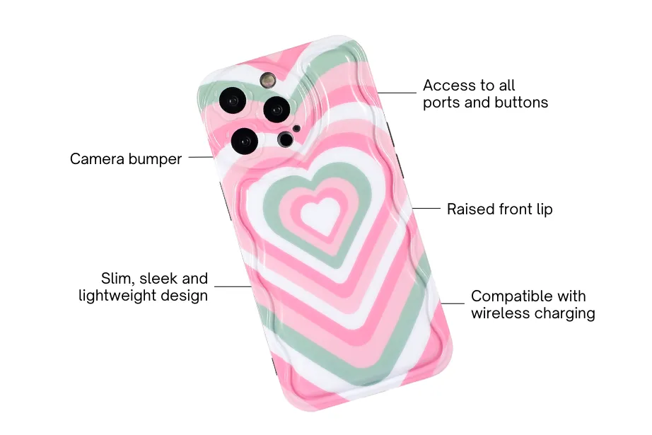 Pink Hearts Phone Case