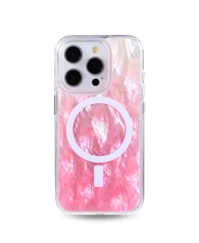 Pink Pearl Shell MagSafe Phone Case