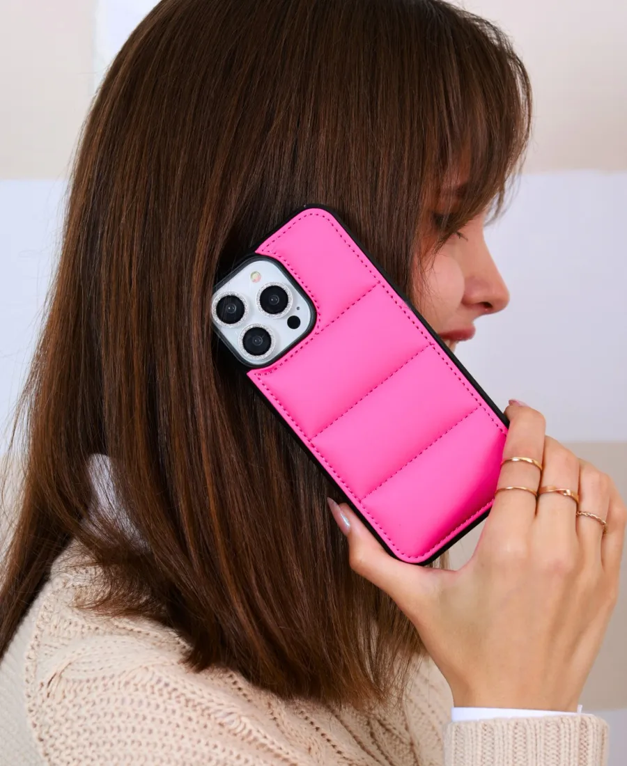 Pink Puffy Phone Case