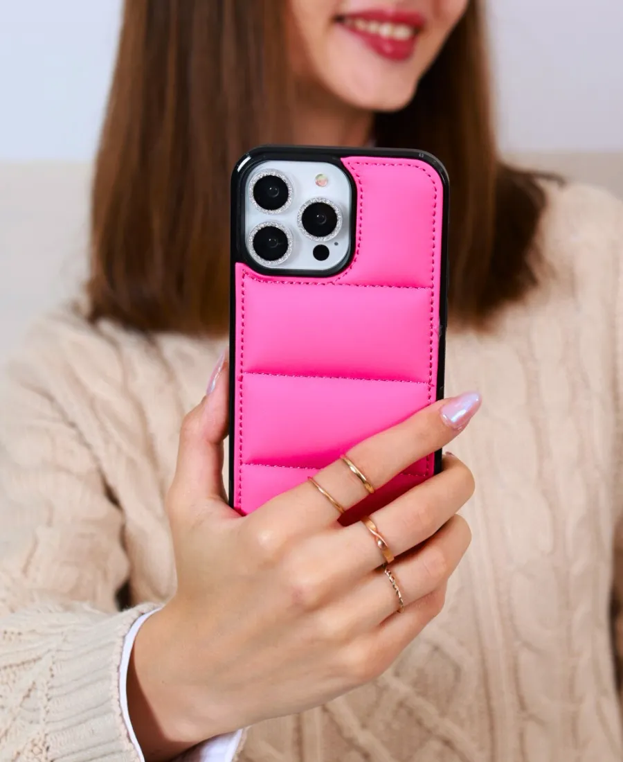 Pink Puffy Phone Case