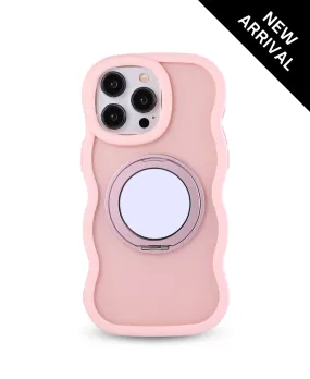 Pink Wavy Mirror MagSafe Phone Case