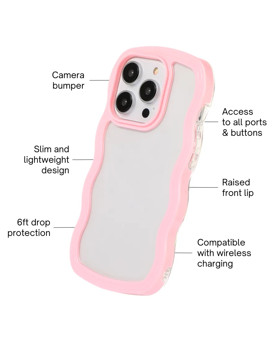 Pink Wavy Phone Case