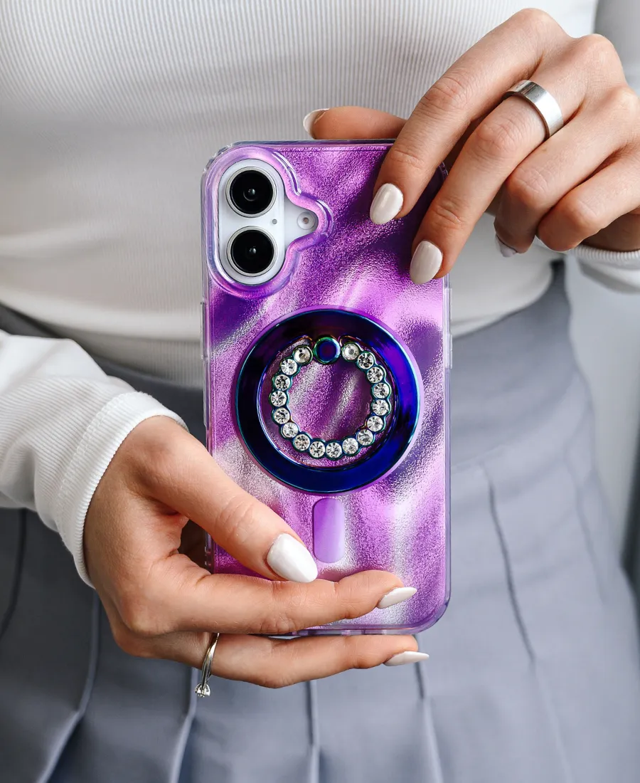 Purple Cosmic MagSafe Phone Case