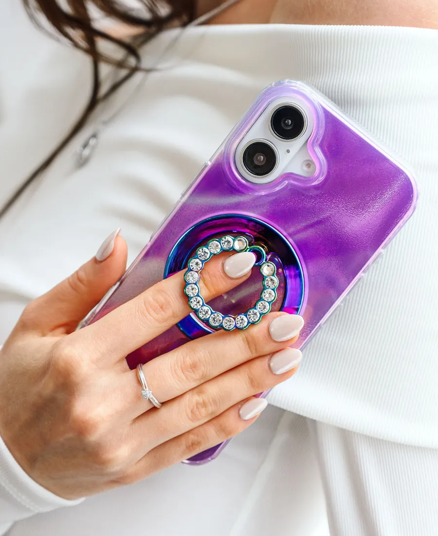 Purple Cosmic MagSafe Phone Case