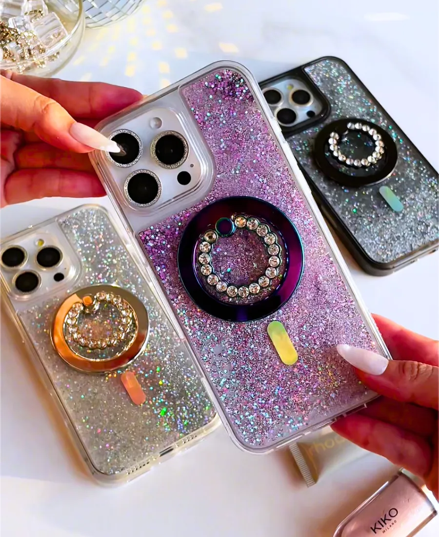 Purple Holo Glitter MagSafe Phone Case