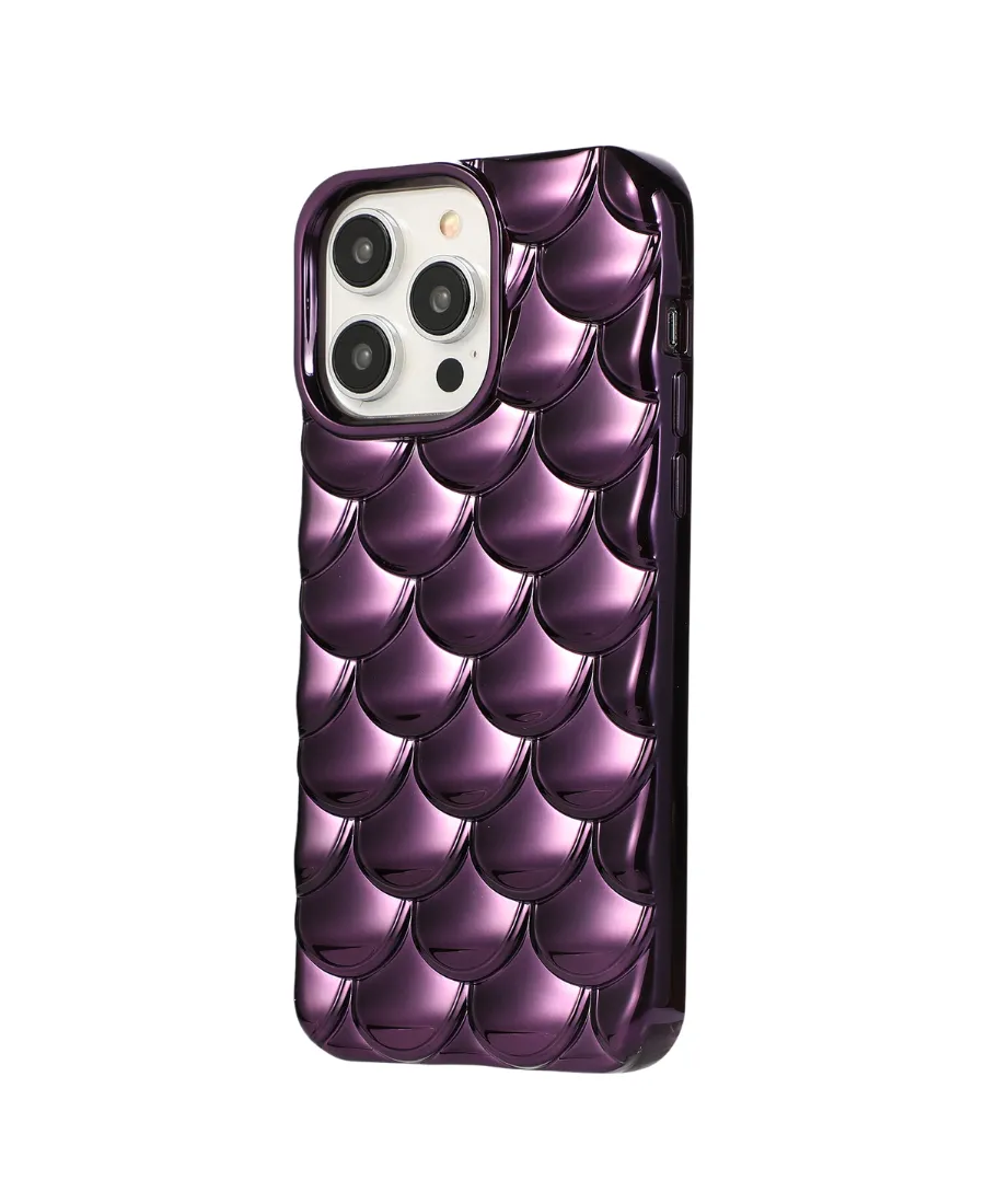 Purple Metallic Mermaid Phone Case