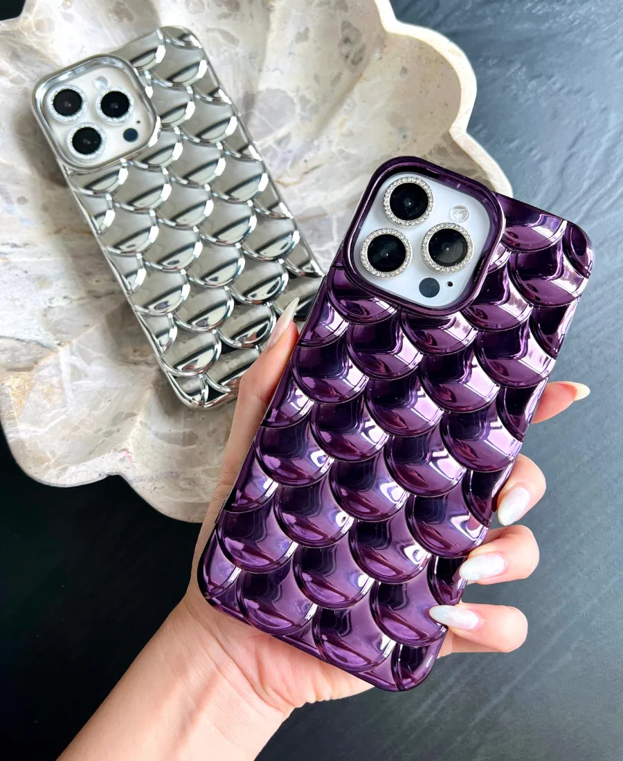Purple Metallic Mermaid Phone Case