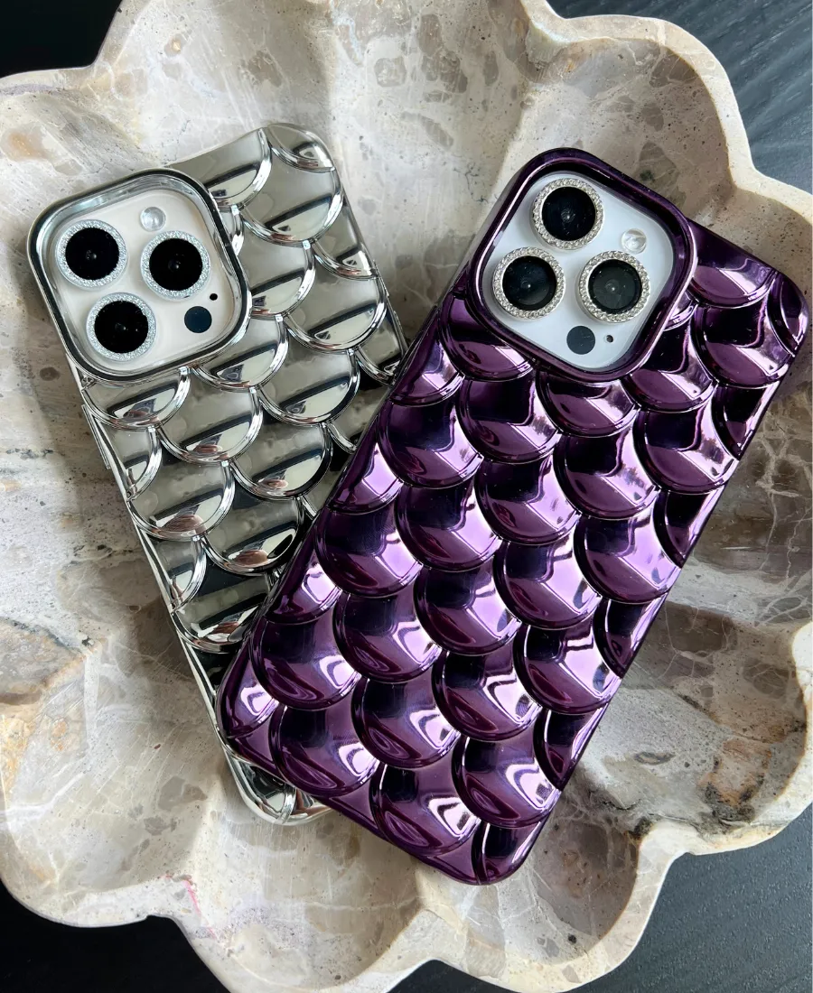 Purple Metallic Mermaid Phone Case