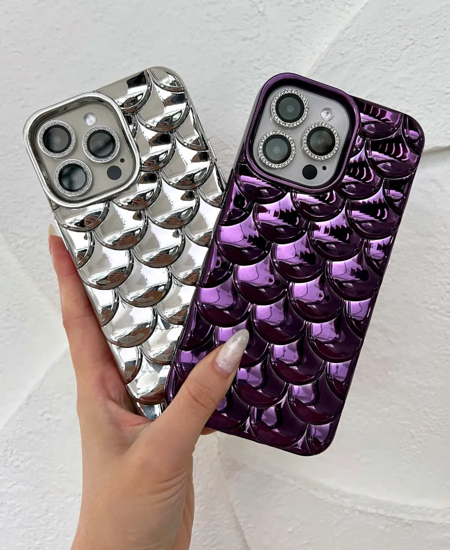 Purple Metallic Mermaid Phone Case