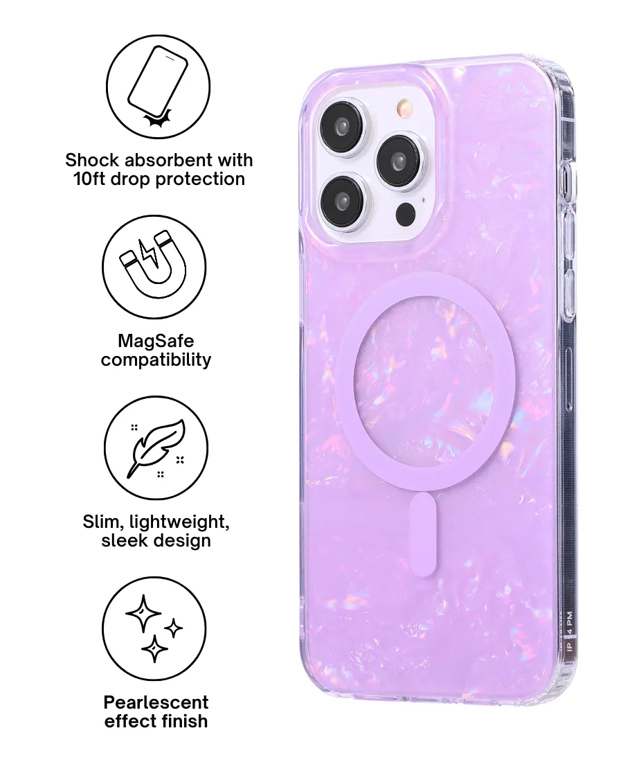 Purple Mother of Pearl MagSafe Phone Case