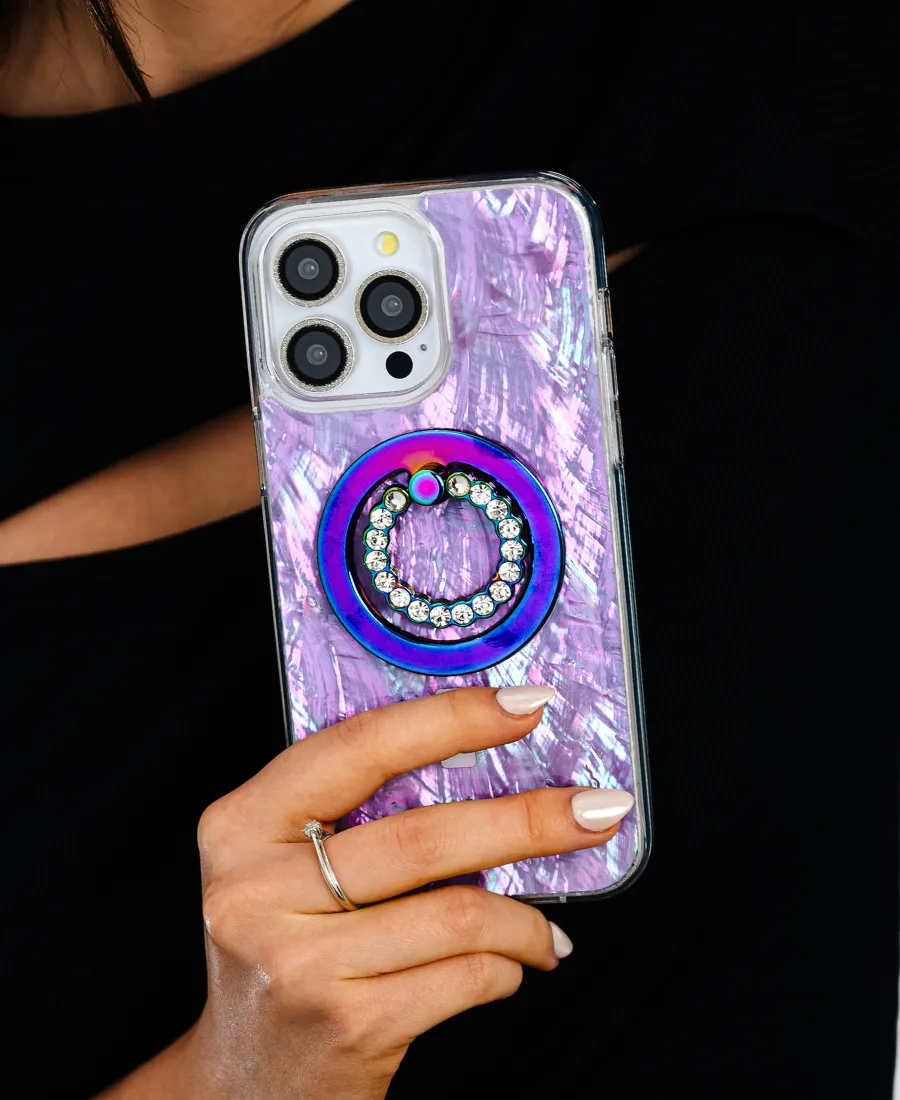 Purple Pearl Shell MagSafe Phone Case