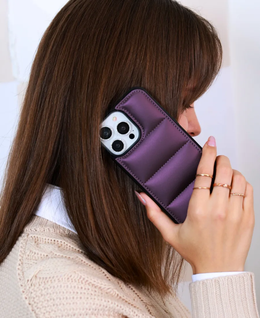 Purple Puffy Phone Case
