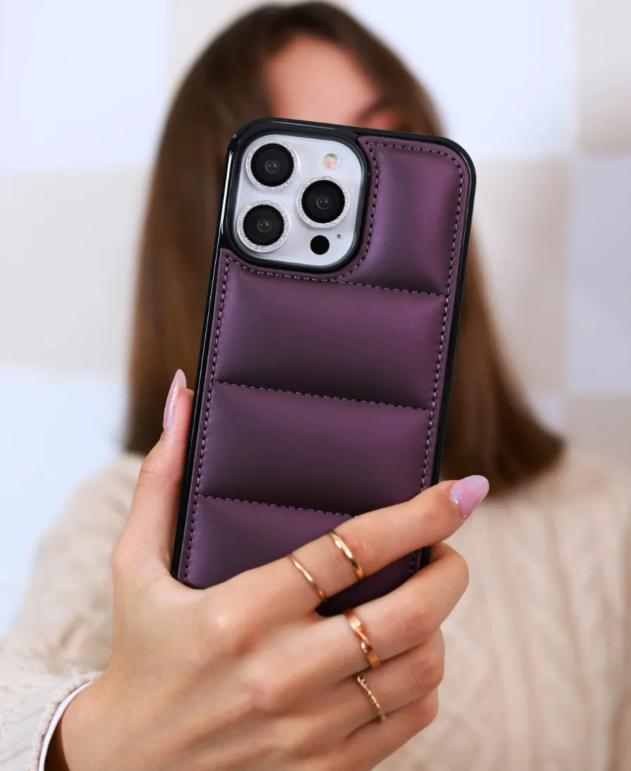 Purple Puffy Phone Case