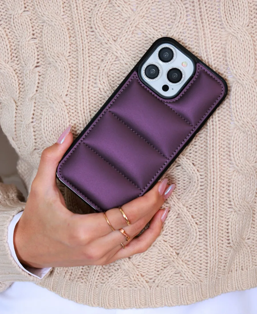Purple Puffy Phone Case