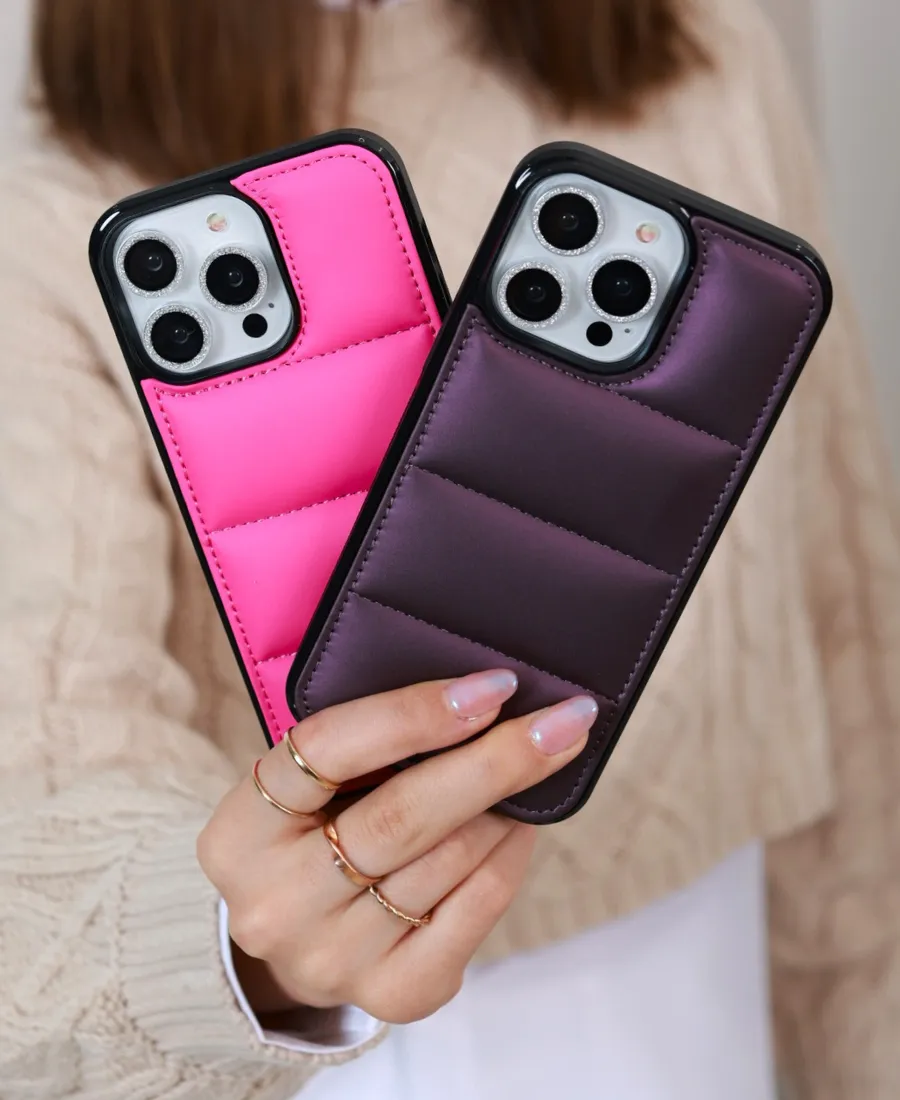 Purple Puffy Phone Case