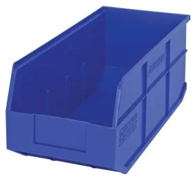 Quantum SSB463 Stackable Shelf Bins, 8.25" x 18" x 7"