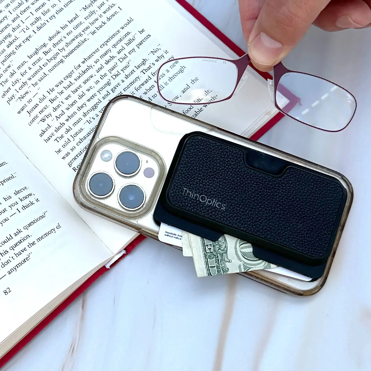 Readers   Black MagSafe® Faux Leather Universal Pod Wallet