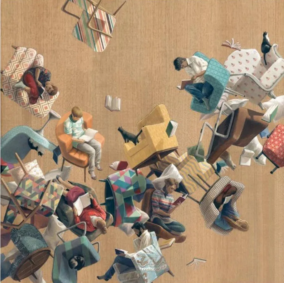 Reading Club AP Giclee Print by Cinta Vidal