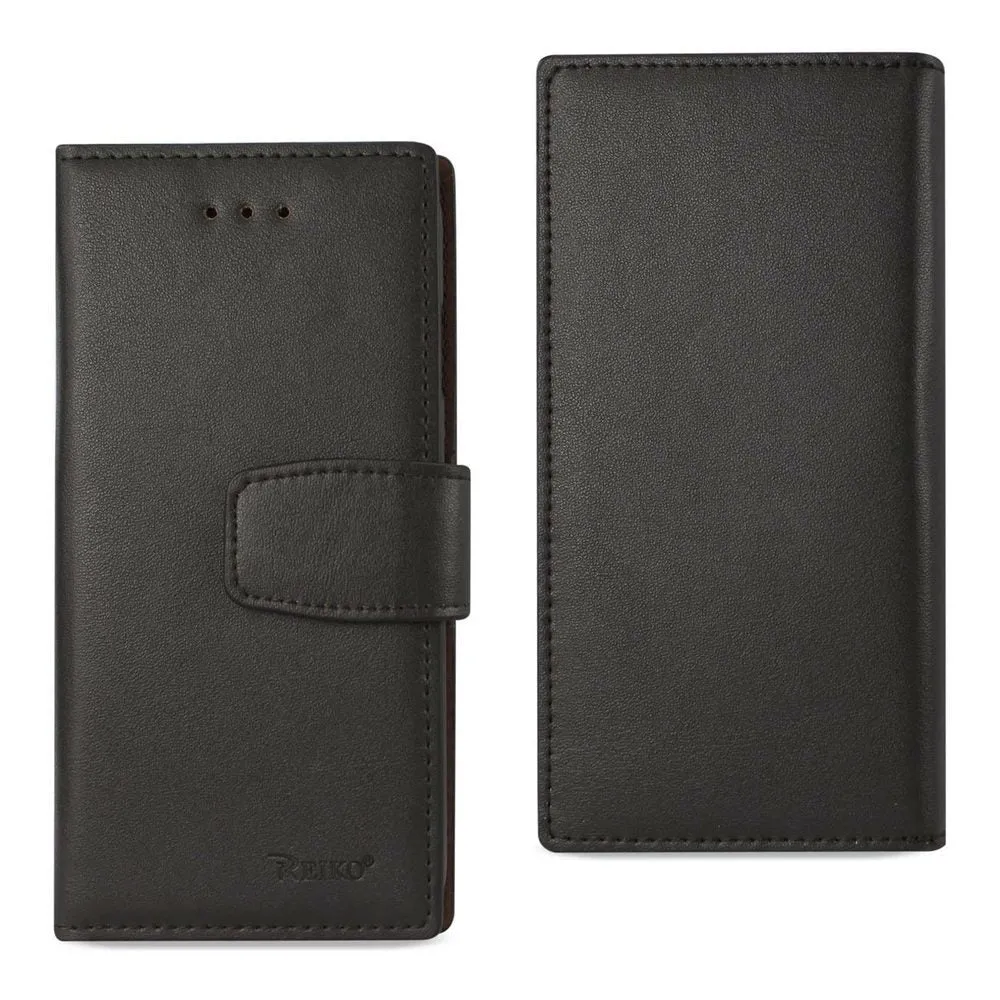 Reiko REIKO IPHONE 7 GENUINE LEATHER WALLET CASE WITH RFID CARD PROTECTION IN UMBER