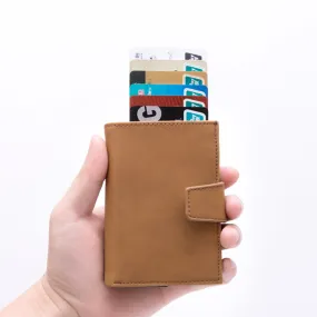 RFID Blocking Leather Card Holder Wallet
