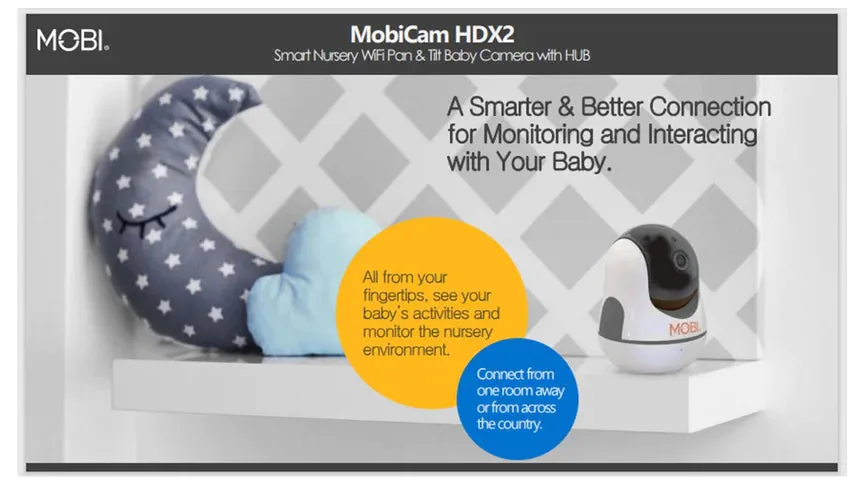 Roger Armstrong MobiCam HDX Smart HD Wifi Pan & Tilt Camera