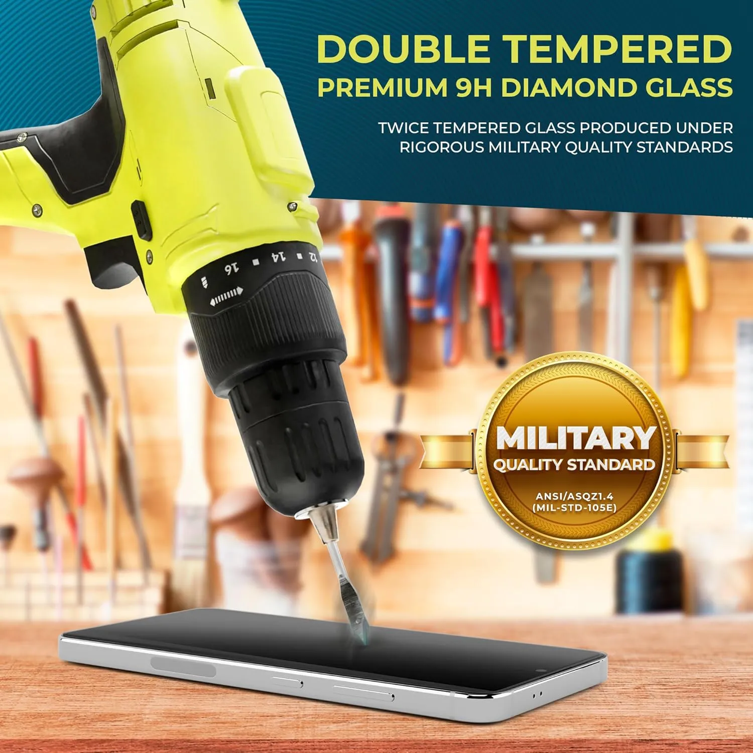 Samsung Galaxy S23 Plus Tempered Glass Privacy Screen Protector Benefitting The American Cancer Society [2-Pack]
