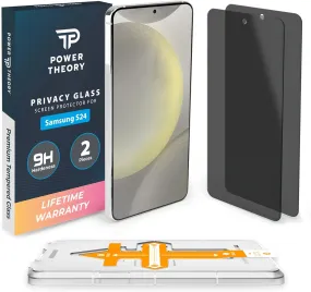 Samsung Galaxy  S24 Tempered Glass Privacy Screen Protector Benefitting The American Cancer Society [2-Pack]