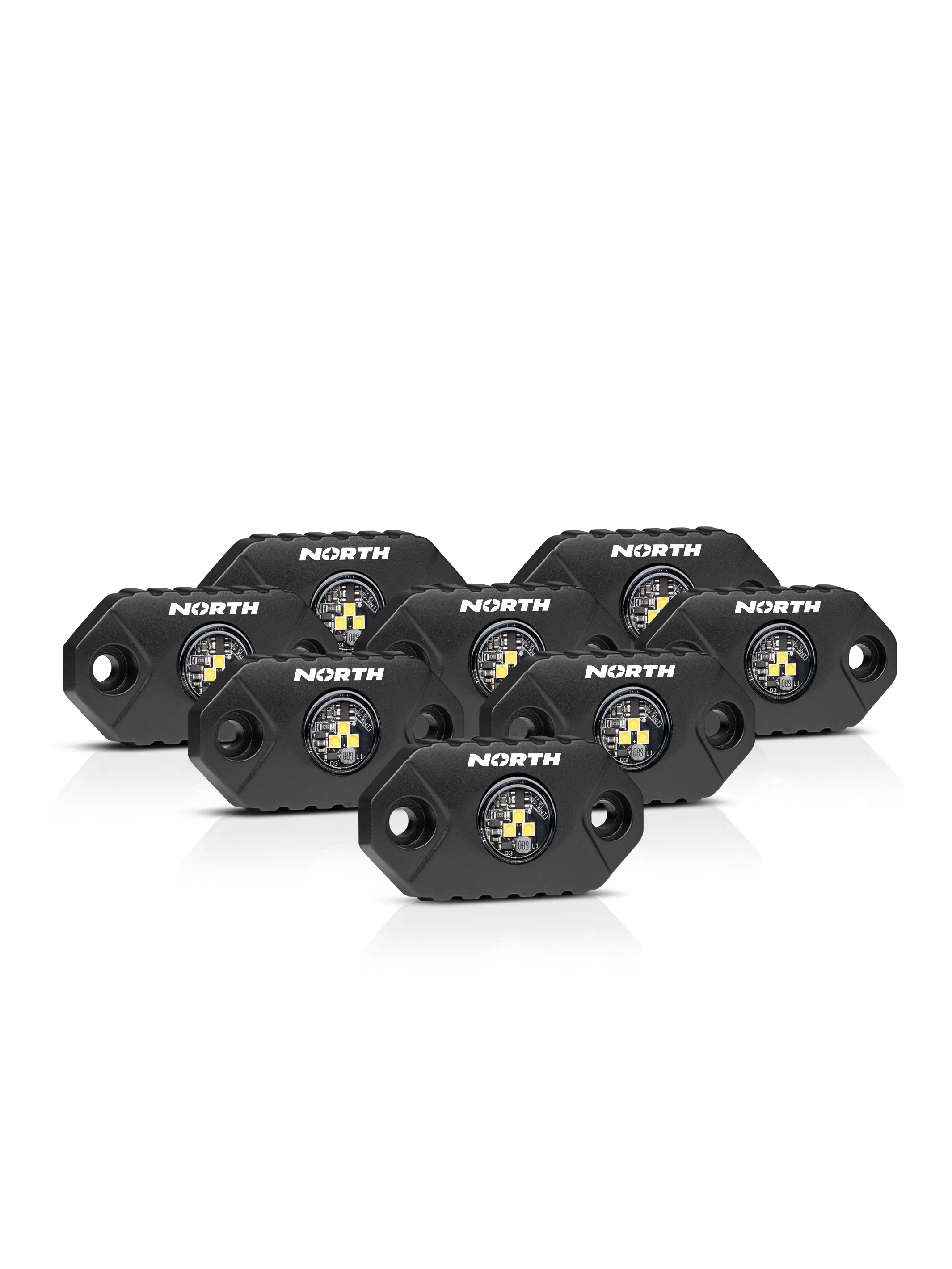 Set of 8 Rock Lights - Single Color