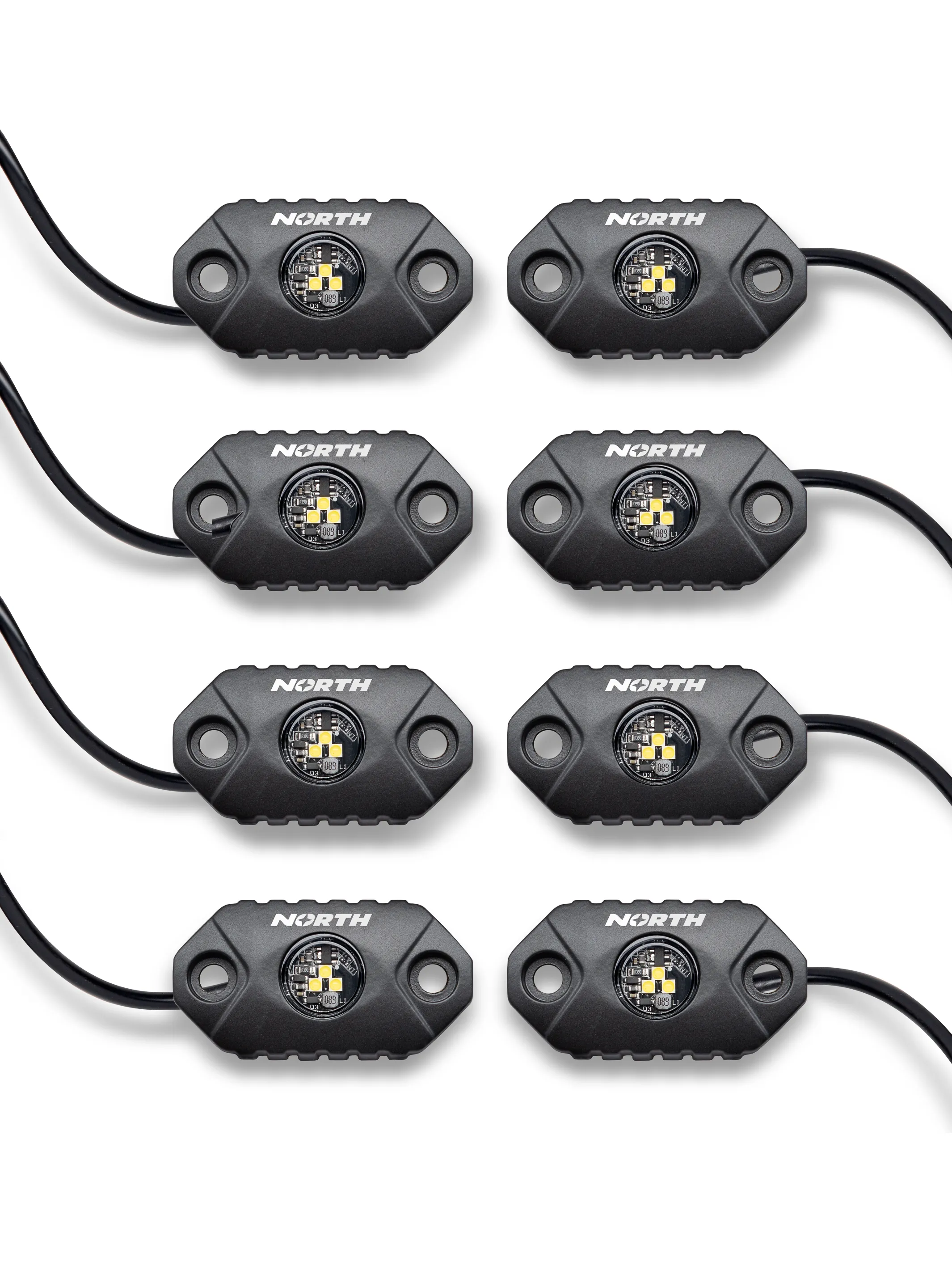 Set of 8 Rock Lights - Single Color