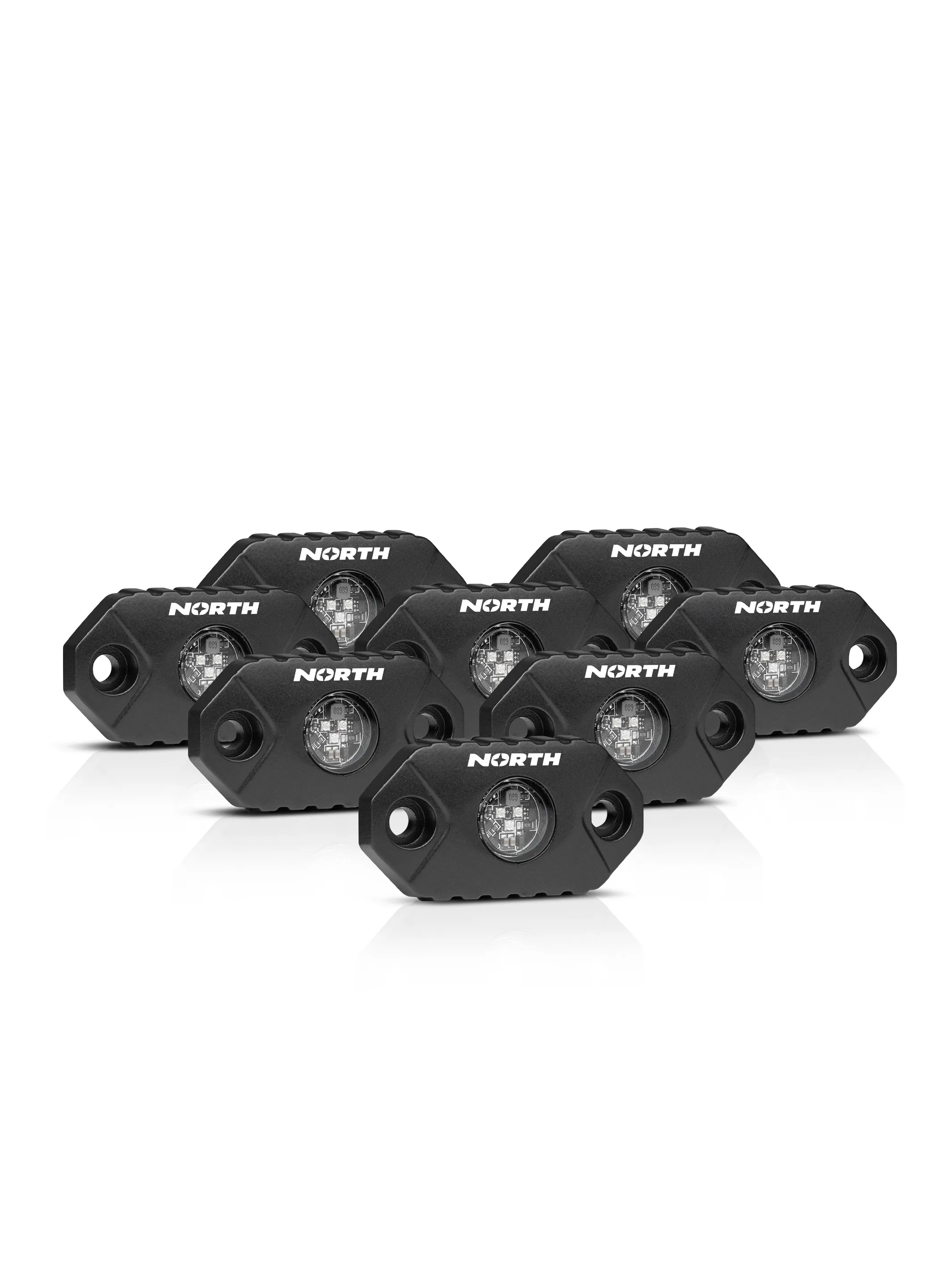 Set of 8 Rock Lights - Single Color