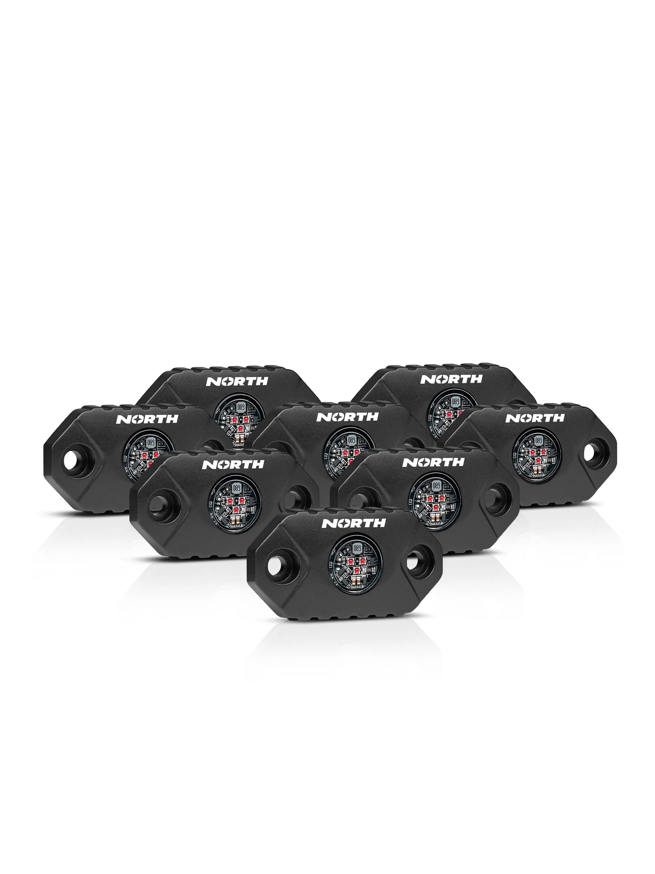 Set of 8 Rock Lights - Single Color