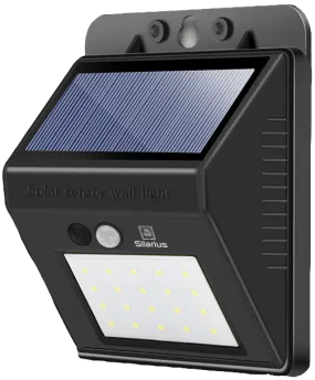 Silarius SIL-SOLARMOTION55 IP65 Solar PIR Motion detect light w Solar panel: 5.5V 100ma 0.55W