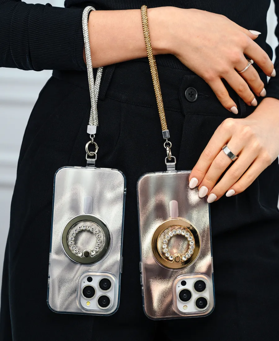 Silver Cosmic MagSafe Phone Case