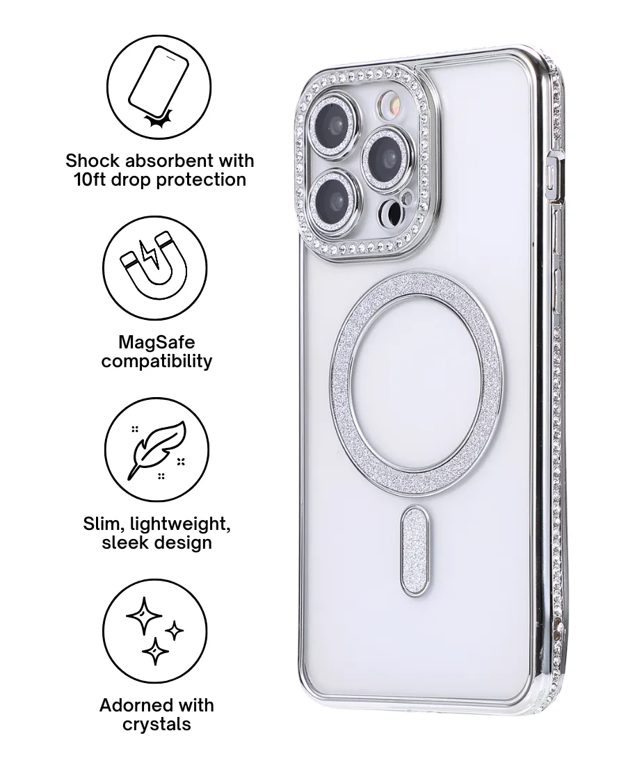 Silver Glam MagSafe Phone Case