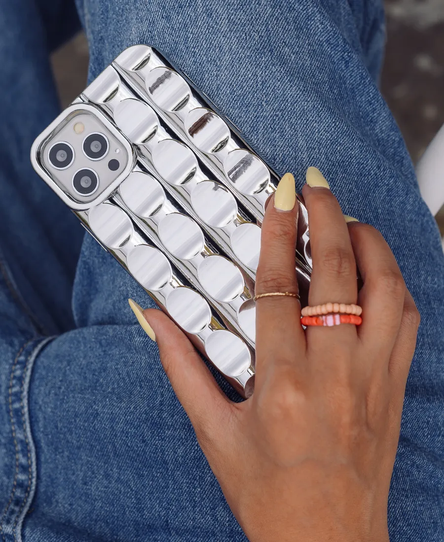 Silver Groovy Phone Case